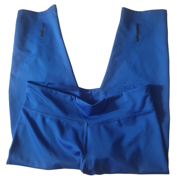 Adidas Climalite Blue Cropped Capris Leggings S - Picture 2 of 4